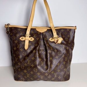 Authentic Louis Vuitton Palermo Monogram GM Brown Shoulder Bag